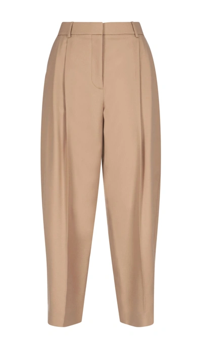 Shop Stella Mccartney Women's Beige Cotton Pants