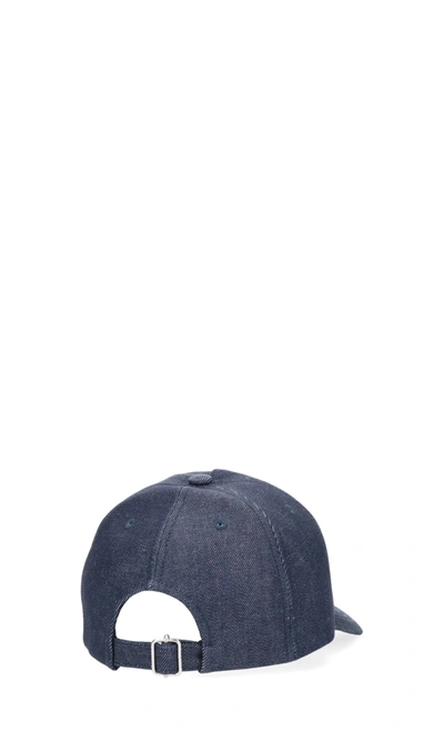 Shop A.p.c. Men's Blue Cotton Hat