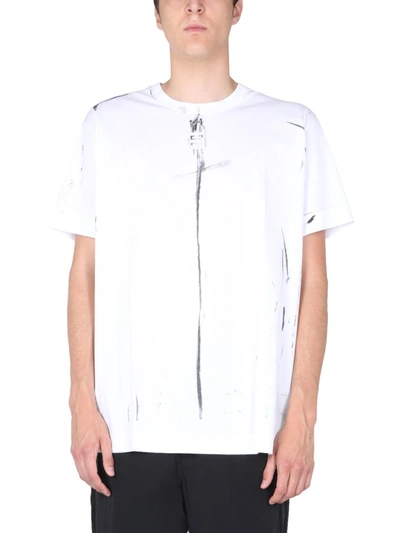 Shop Givenchy Men's White Cotton T-shirt