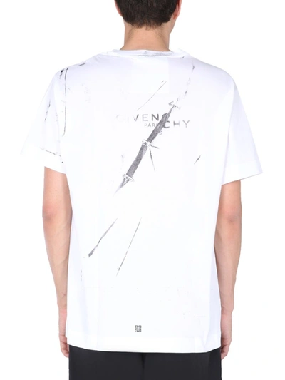 Shop Givenchy Men's White Cotton T-shirt