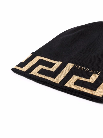 Shop Versace Men's Black Wool Hat