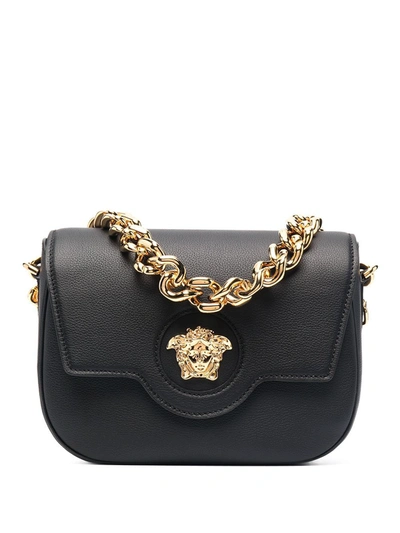 Shop Versace Women's Black Leather Shoulder Bag