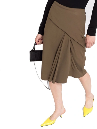 Shop Versace Women's Brown Acetate Skirt