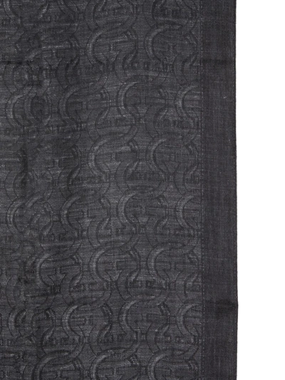 Shop Ferragamo Salvatore  Men's Black Other Materials Scarf