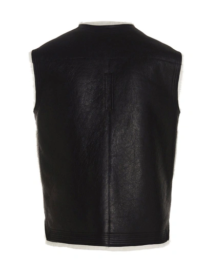 Shop Rick Owens Men's Black Other Materials Vest