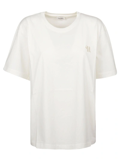 Shop Nanushka Women's White Other Materials T-shirt