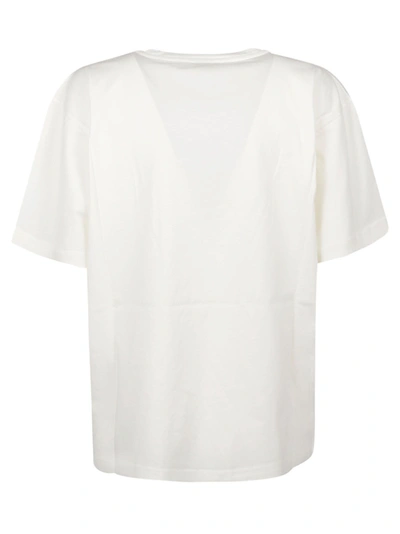 Shop Nanushka Women's White Other Materials T-shirt