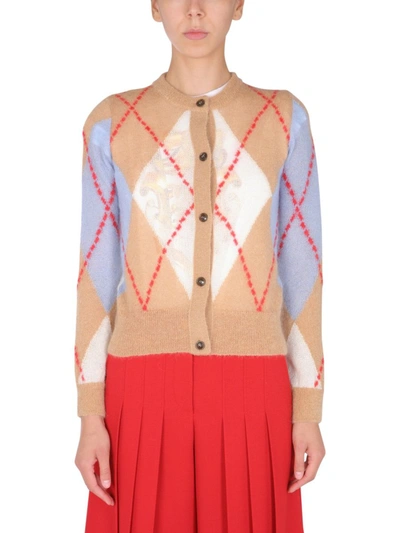 Shop Boutique Moschino Women's Beige Other Materials Cardigan