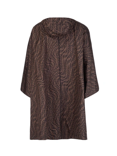 Shop Fendi Women's Brown Other Materials Poncho