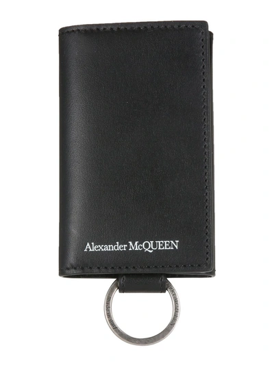 Shop Alexander Mcqueen Men's Black Other Materials Key Chain