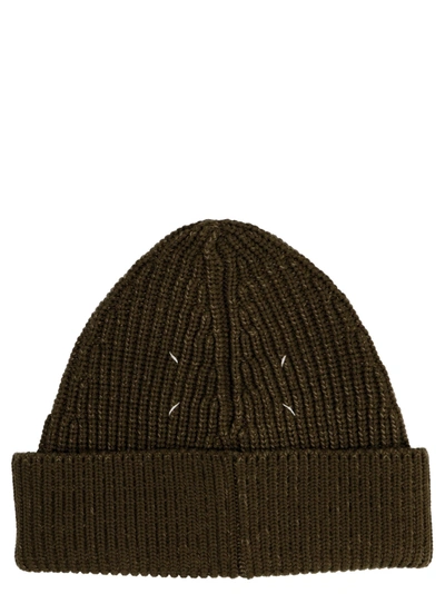 Shop Maison Margiela Men's Green Other Materials Hat