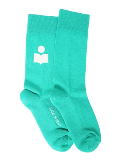 Shop Isabel Marant Women's Green Other Materials Socks