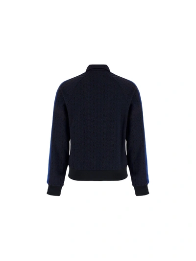 Shop Lanvin Men's Blue Viscose Sweatshirt