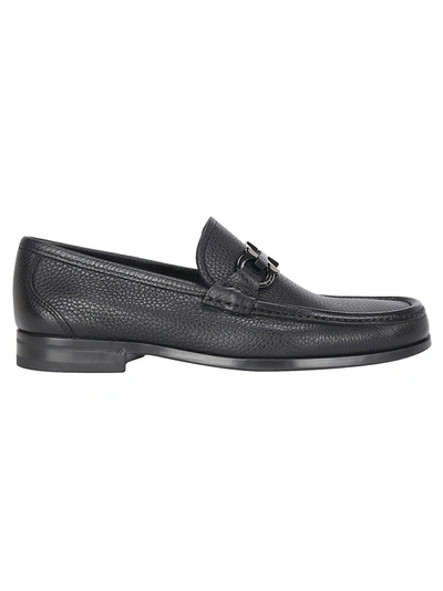 Shop Ferragamo Salvatore  Men's Black Other Materials Loafers