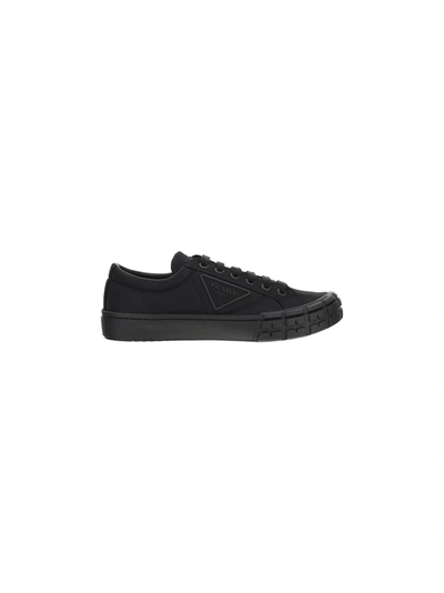 Shop Prada Men's Black Other Materials Sneakers