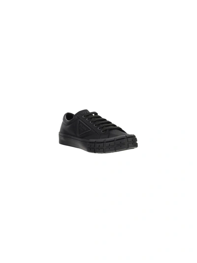 Shop Prada Men's Black Other Materials Sneakers