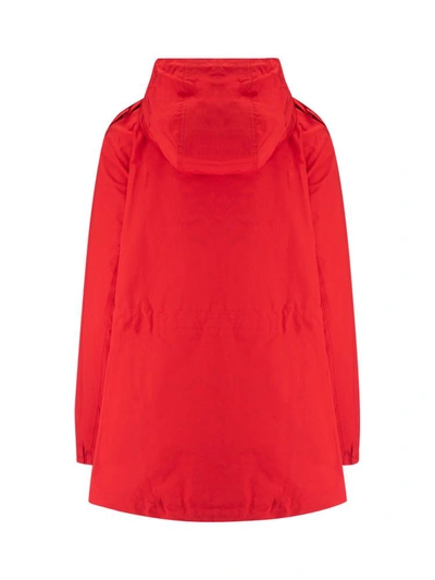 Shop Valentino Women's Red Other Materials Outerwear Jacket