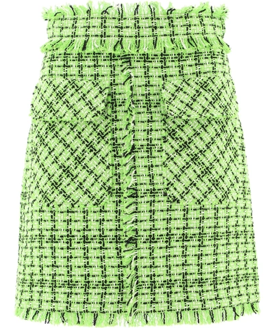 Shop Msgm Women's Green Polyester Skirt