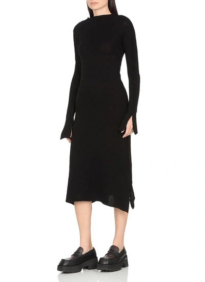 Shop Marni Women's Black Cashmere Dress