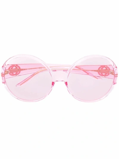 Gucci Women's Pink Acetate Sunglasses | ModeSens