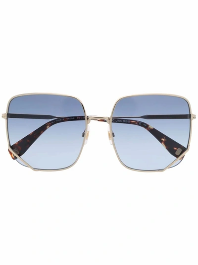 Shop Marc Jacobs Women's Blue Metal Sunglasses