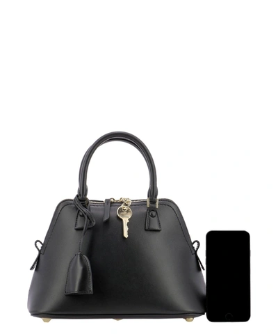 Shop Maison Margiela Women's Black Leather Handbag