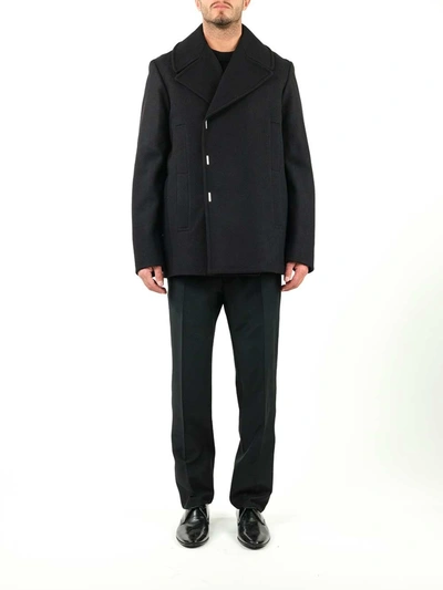Shop Givenchy Men's Black Other Materials Coat