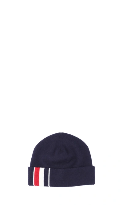 Shop Thom Browne Men's Blue Wool Hat