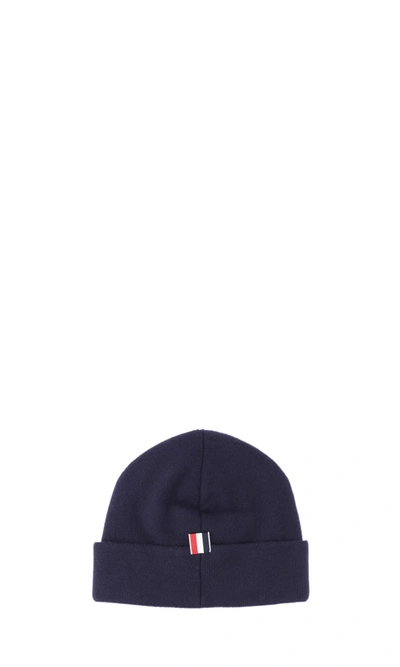 Shop Thom Browne Men's Blue Wool Hat
