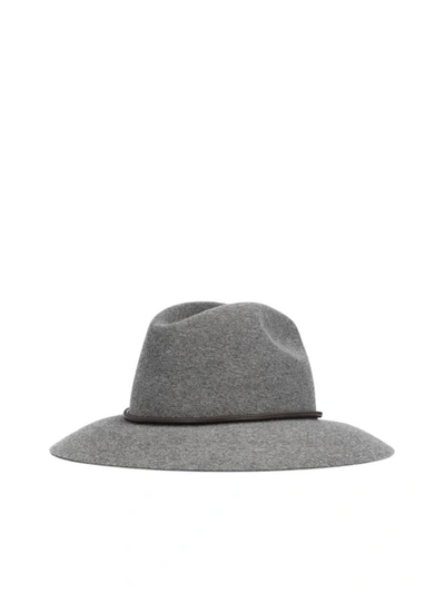 Shop Brunello Cucinelli Women's Grey Wool Hat