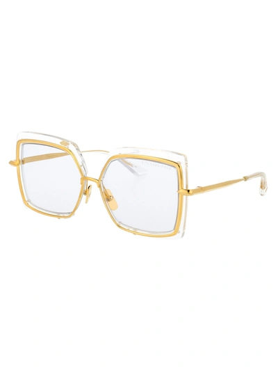 Shop Dita Women's Gold Acetate Sunglasses