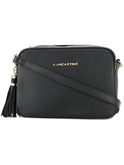Shop Lancaster Paris Women's Black Leather Shoulder Bag