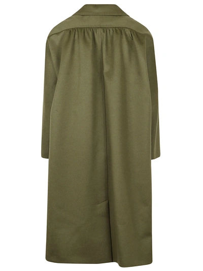 Shop Marni Women's Green Other Materials Coat