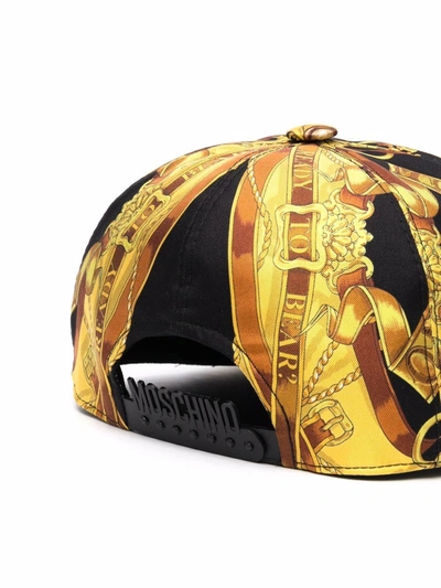 Shop Moschino Men's Gold Silk Hat