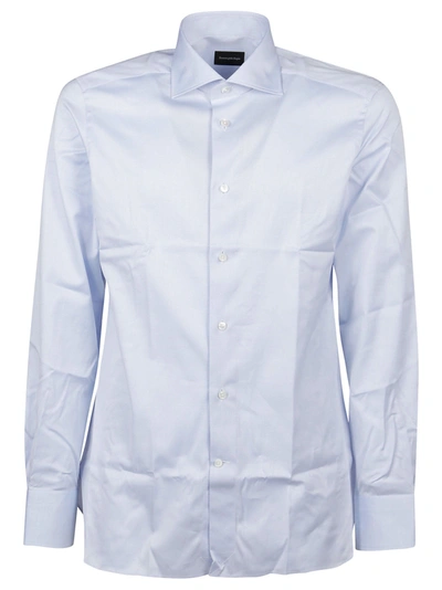 Shop Ermenegildo Zegna Men's Light Blue Other Materials Shirt
