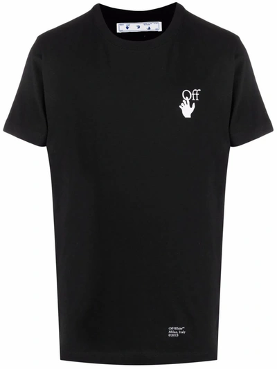 Shop Off-white Men's Black Cotton T-shirt