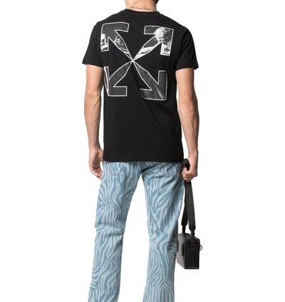 Shop Off-white Men's Black Cotton T-shirt