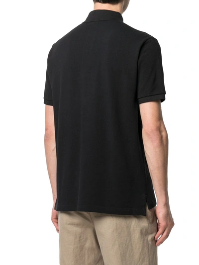 Shop Etro Men's Black Cotton Polo Shirt