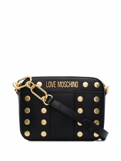 Shop Love Moschino Women's Black Polyurethane Shoulder Bag