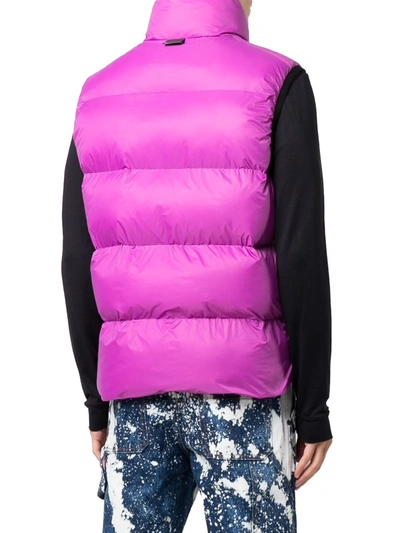 Shop Palm Angels Women's Pink Polyester Vest