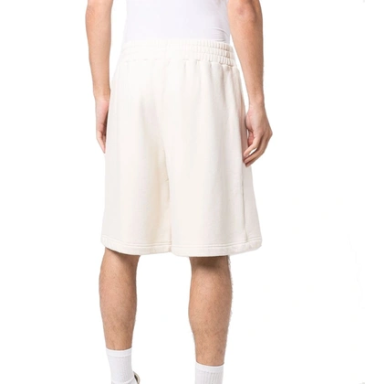 Shop Palm Angels Men's Beige Cotton Shorts
