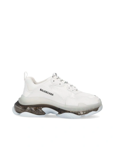 Shop Balenciaga Men's White Other Materials Sneakers