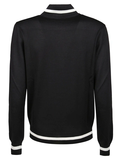Shop Msgm Men's Black Other Materials Sweater