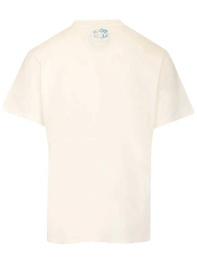 Shop Barrow Men's White Other Materials T-shirt