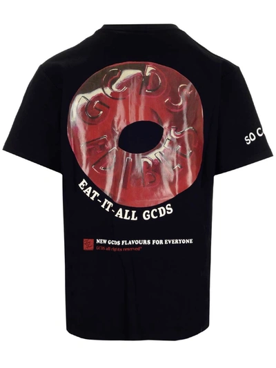 Shop Gcds Men's Black Other Materials T-shirt