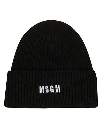 Shop Msgm Men's Black Other Materials Hat