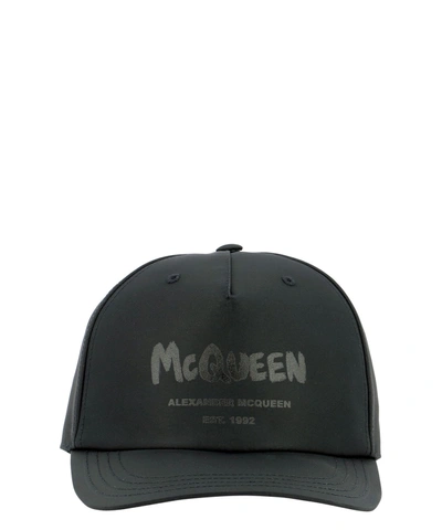 Shop Alexander Mcqueen Men's Black Other Materials Hat