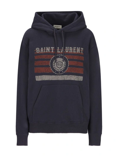 Shop Saint Laurent Women's Grey Other Materials Sweatshirt