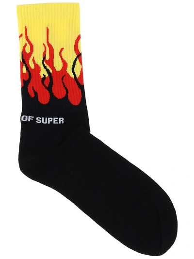 Shop Vision Of Super Men's Black Other Materials Socks