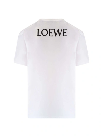Shop Loewe Men's White Other Materials T-shirt